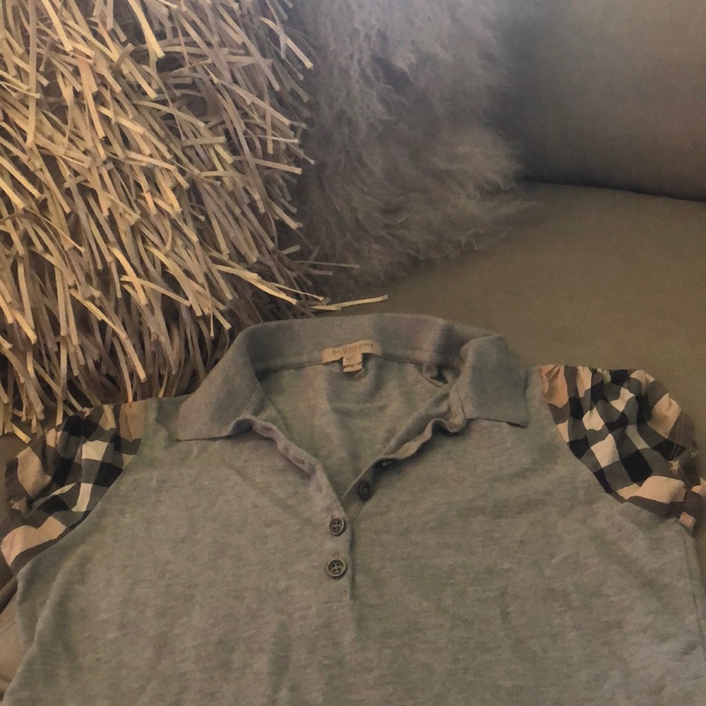 Grey Burberry shirt